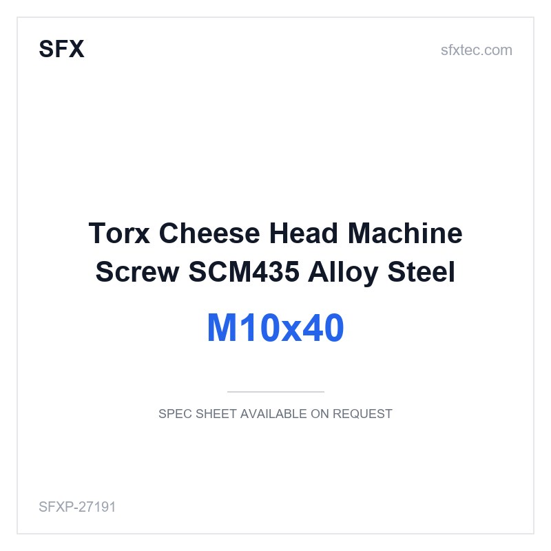 Torx Cheese Head Machine Screw M10x40 SCM435 Alloy Steel