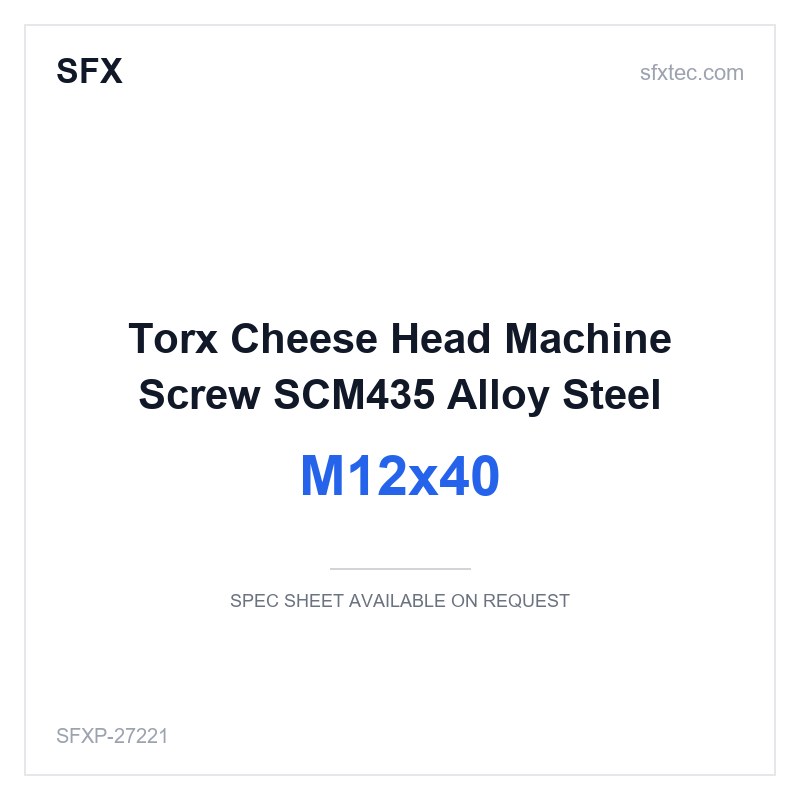 Torx Cheese Head Machine Screw M12x40 SCM435 Alloy Steel