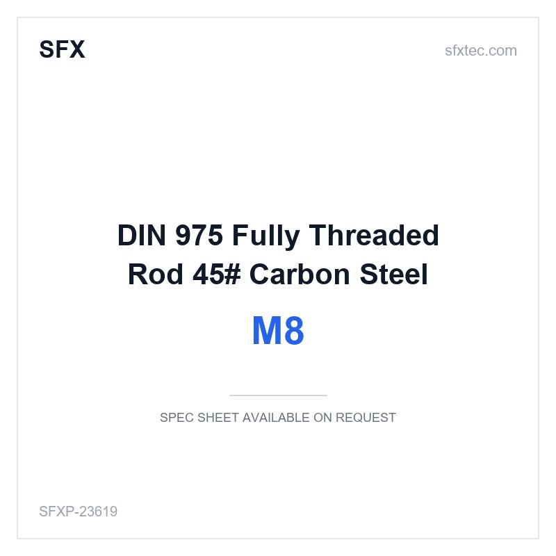 DIN 975 Fully Threaded Rod M8 45# Carbon Steel