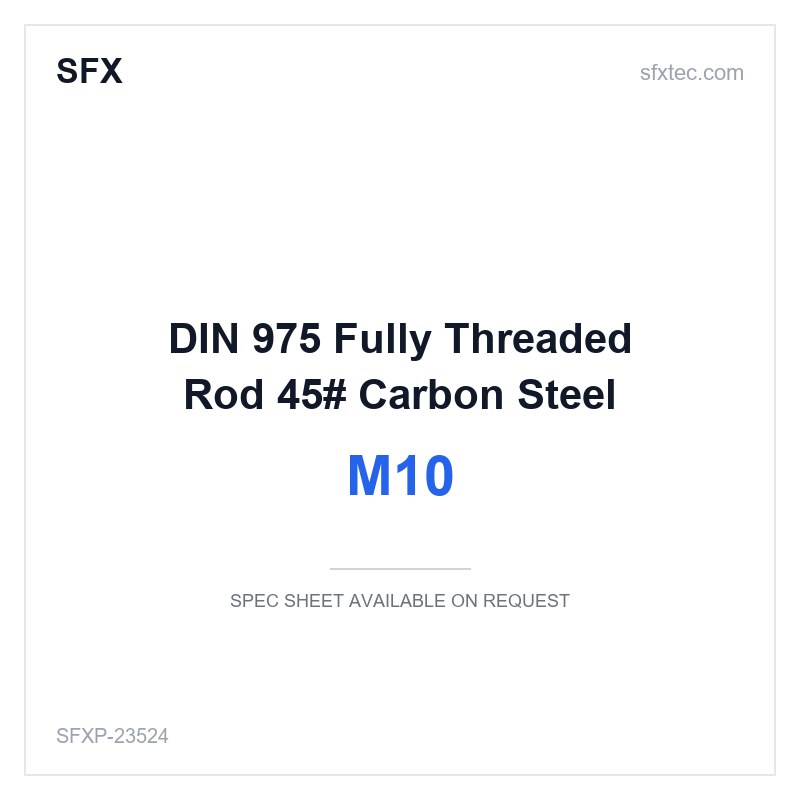 DIN 975 Fully Threaded Rod M10 45# Carbon Steel