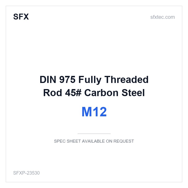 DIN 975 Fully Threaded Rod M12 45# Carbon Steel