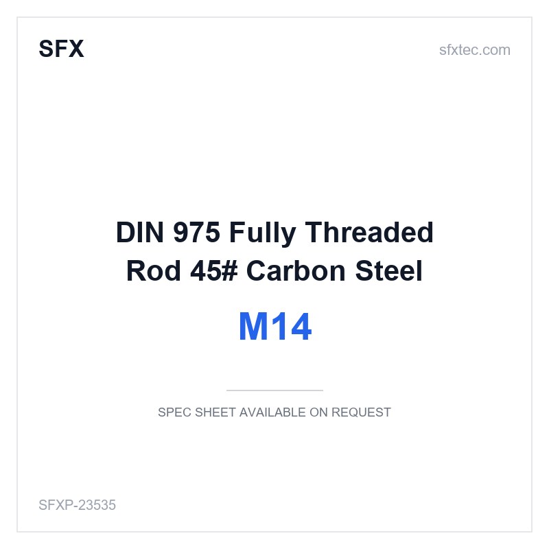 DIN 975 Fully Threaded Rod M14 45# Carbon Steel