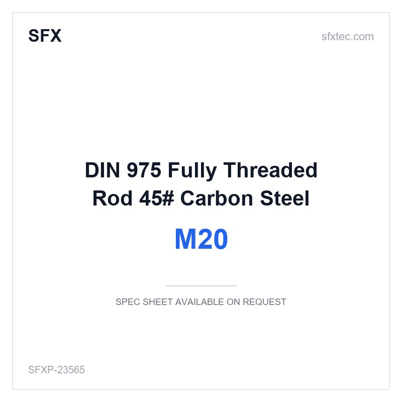 DIN 975 Fully Threaded Rod M20 45# Carbon Steel