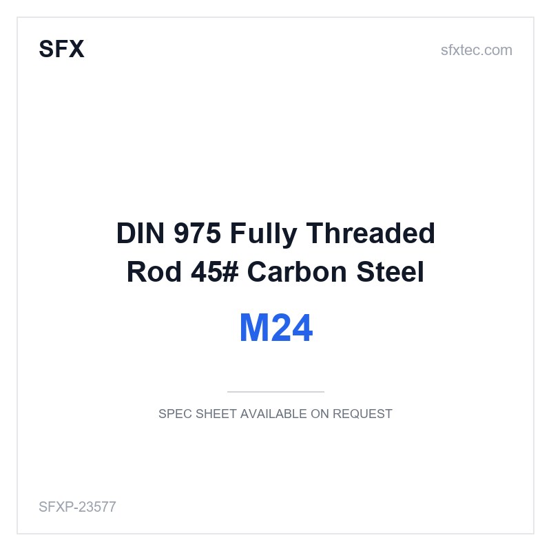 DIN 975 Fully Threaded Rod M24 45# Carbon Steel