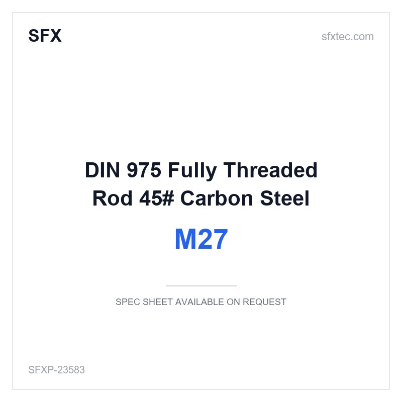 DIN 975 Fully Threaded Rod M27 45# Carbon Steel