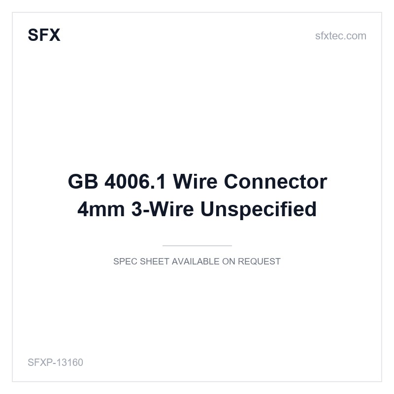 GB 4006.1 Wire Connector 4mm² 3-Wire Unspecified