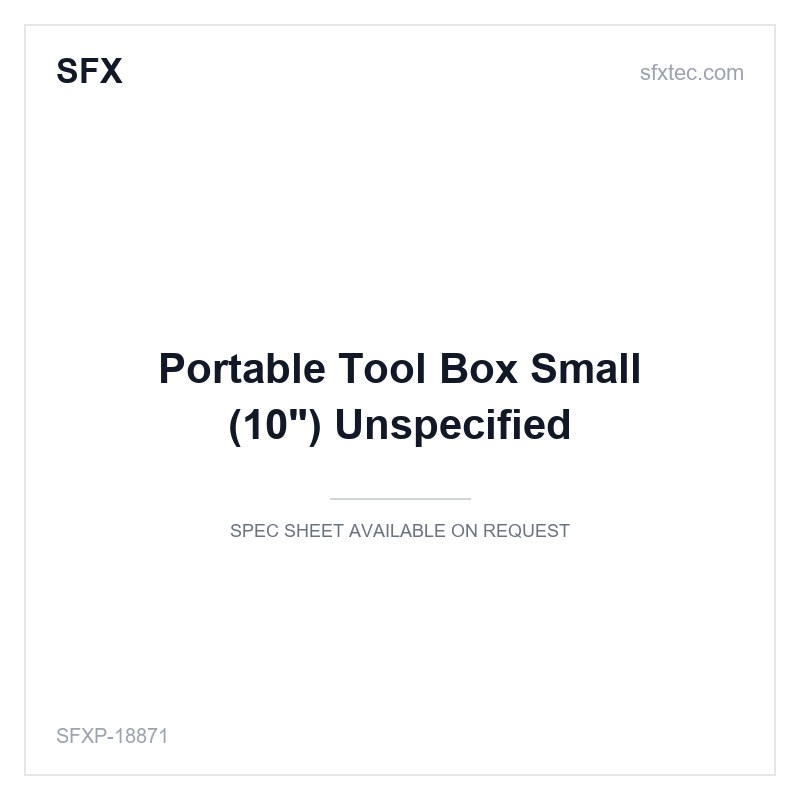 Portable Tool Box Small (10") Unspecified