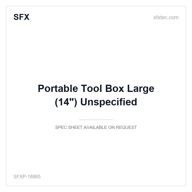 Portable Tool Box Large (14") Unspecified