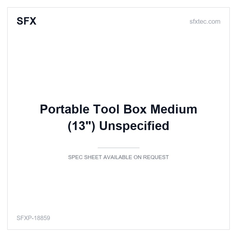 Portable Tool Box Medium (13") Unspecified