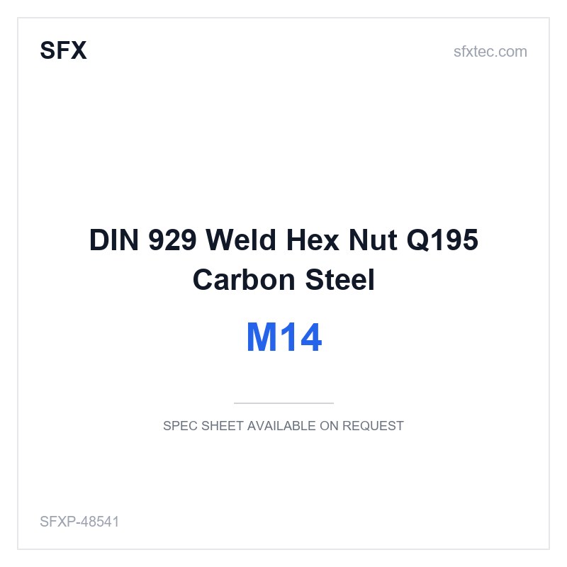DIN 929 Weld Hex Nut M14 Q195 Carbon Steel