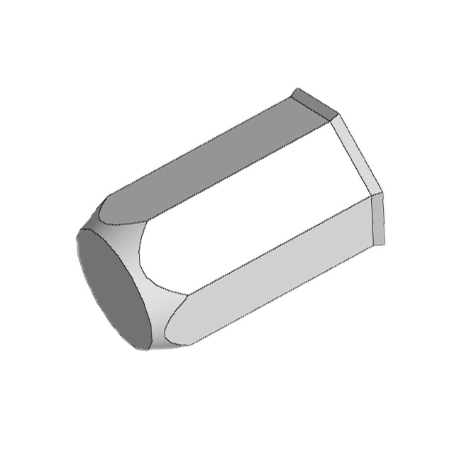 Small Countersunk Full Hex Rivet Nut - Blind M10 ML08AL Carbon Steel