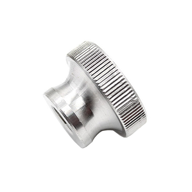 GB 806 Knurled High Nut M12 304 Stainless Steel