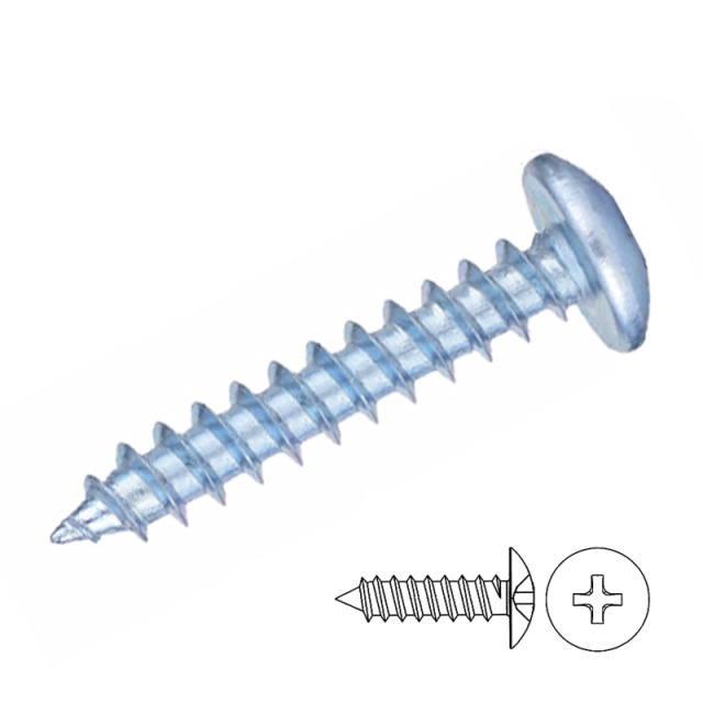 JISB 1122T Cross Recess Truss Head Self-Tapping Screw (TA) M4x50 1022A Carbon Steel