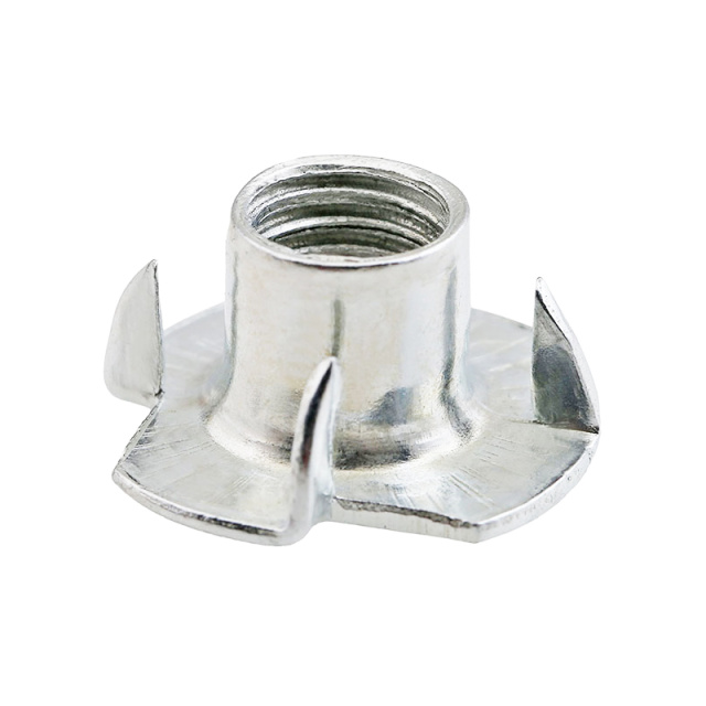 Four Prong T-Nut M3 Q195 Carbon Steel