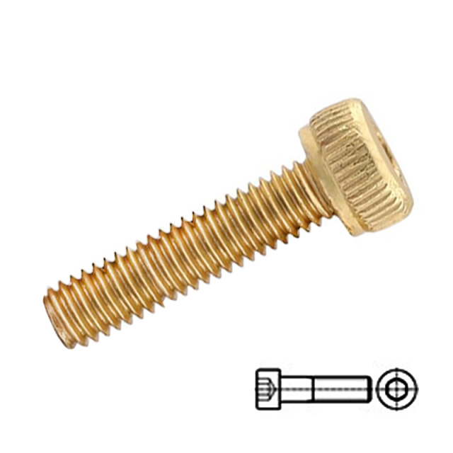 DIN 912 Socket Head Cap Screw M3x30 H65 Brass