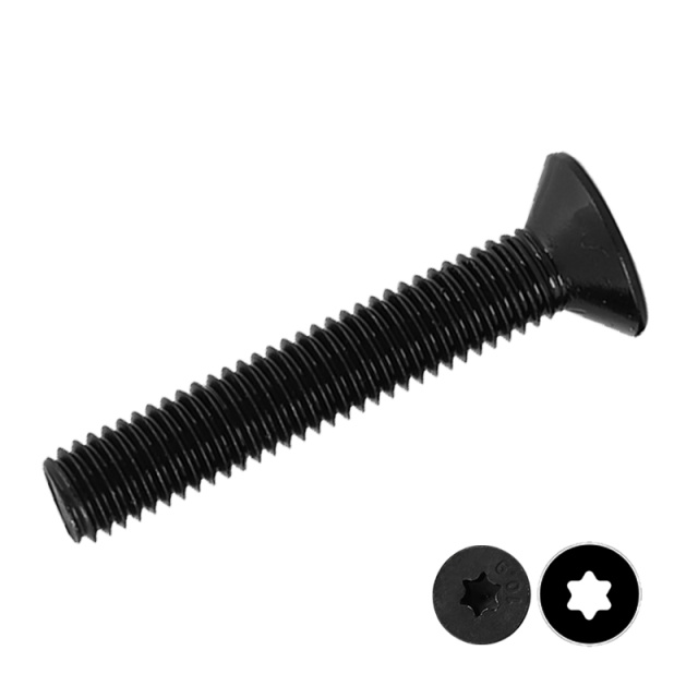 GB 2673 Torx Countersunk Screw Full Thread M10x40 10B21 Carbon Steel