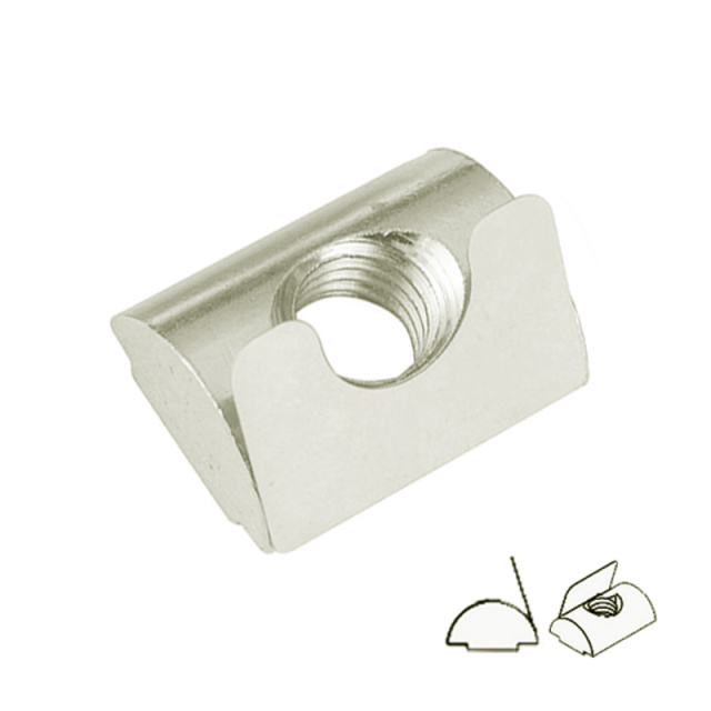 Spring Plate Nut 45 Series M4 Q235 Carbon Steel