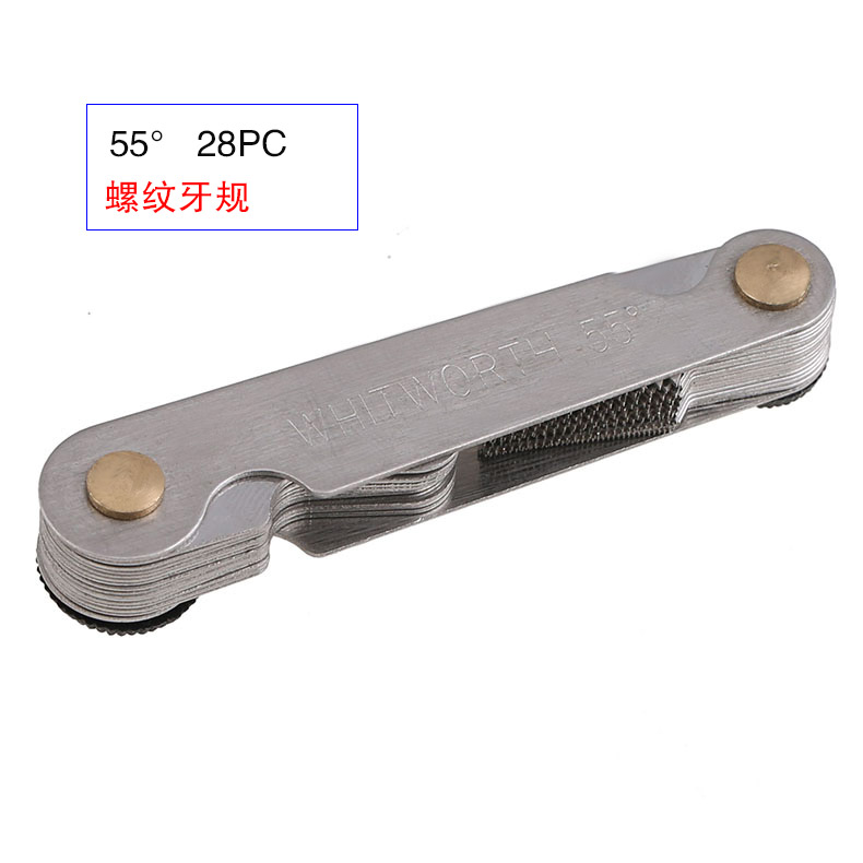 Thread Pitch Gauge (Plastic Cap) Imperial55°(28PC)