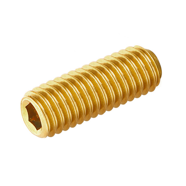 DIN 916 Socket Set Screw Cup Point M4x3 H62 Brass