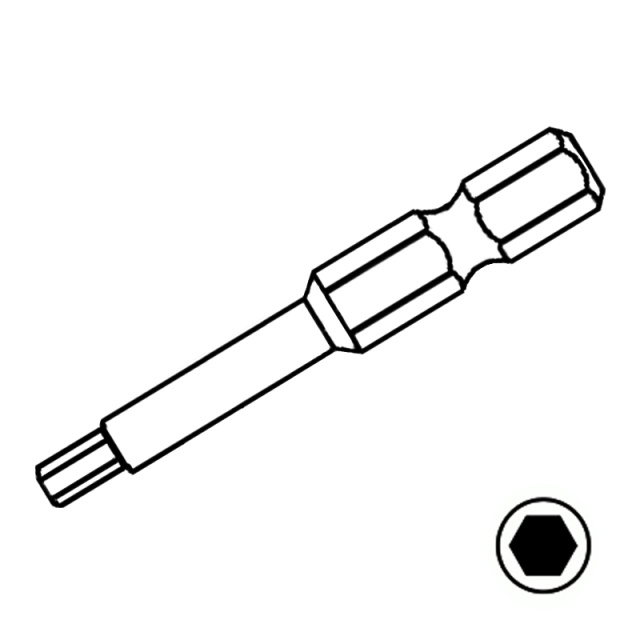 DIN 8764 S2 Impact Bit 1/4x100xH10 Carbon Steel