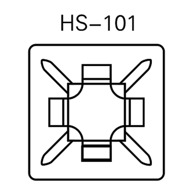 Adhesive Cable Mount HS-101 PA66 Nylon