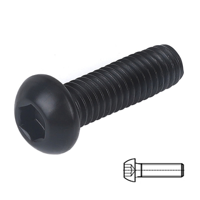 ISO 7380 Button Head Socket Screw M2.5x3 304 Stainless Steel