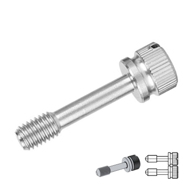 GB 839 Knurled Captive Screw M3x8 304 Stainless Steel