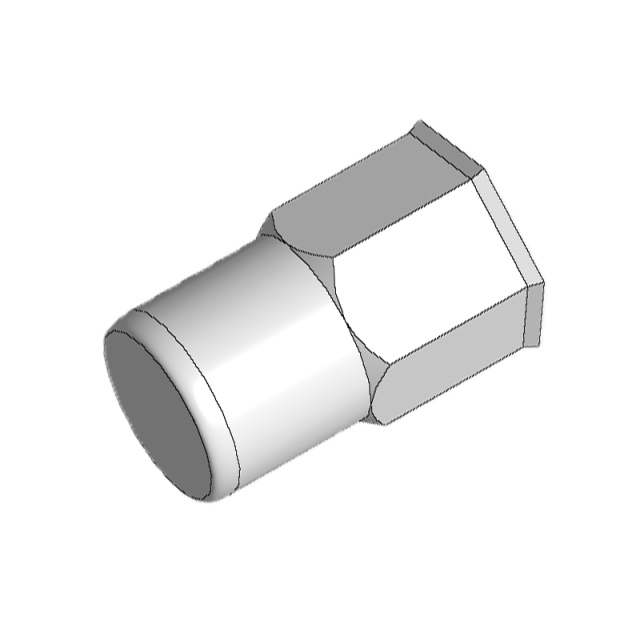 Small Countersunk Half Hex Rivet Nut - Blind M10 ML08AL Carbon Steel