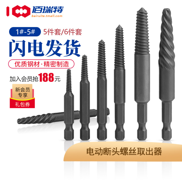 Power Extractor (Hex Shank) 4# High Speed Steel