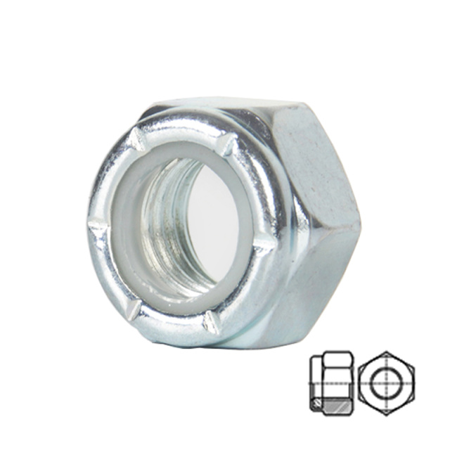 DIN 985 Lock Nut 1/4-20 Q195 Carbon Steel