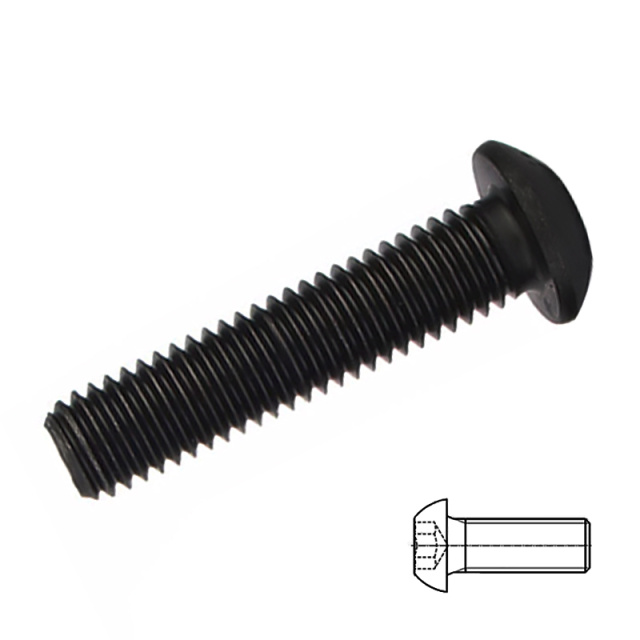 ISO 7380 Button Head Socket Screw M6x8 10B21 Carbon Steel