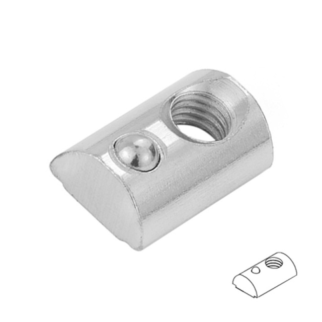 Ball Spring Nut 45 Series M4 304 Stainless Steel