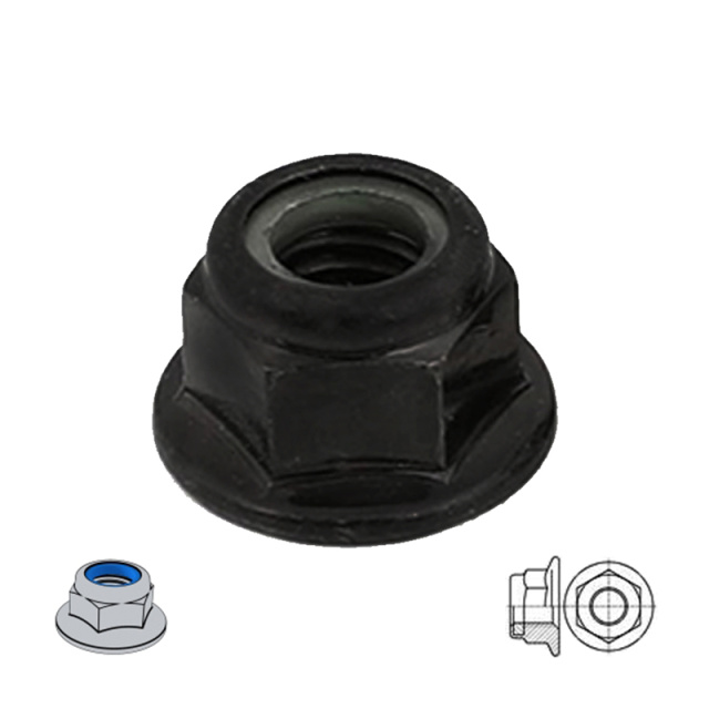 DIN 6926 Nylon Insert Flange Lock Nut M8 1008AL Carbon Steel