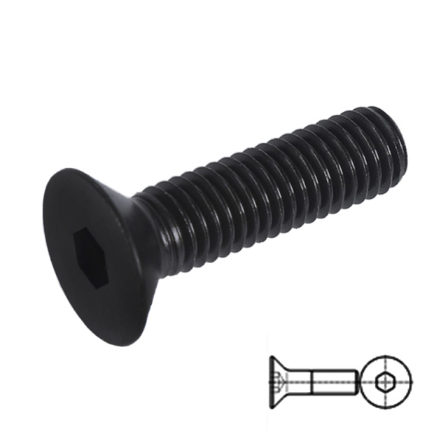 BSW Countersunk Socket Screw 3/8 10B21 Carbon Steel