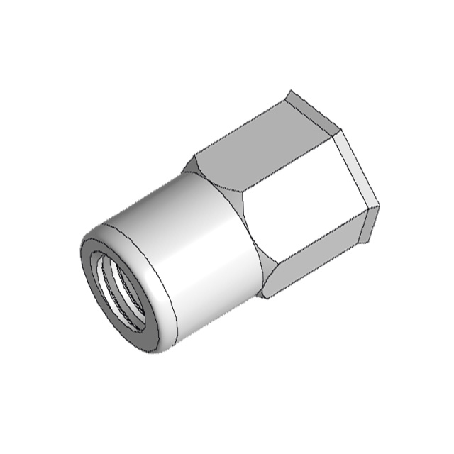 Small Countersunk Half Hex Rivet Nut M10 ML08AL Carbon Steel