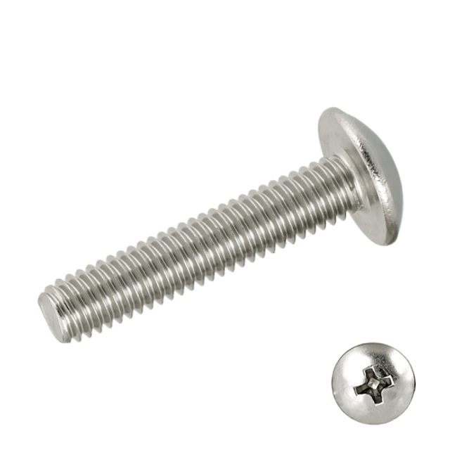 Cross Recess Truss Head Screw (TM) M6x50 1010A Carbon Steel