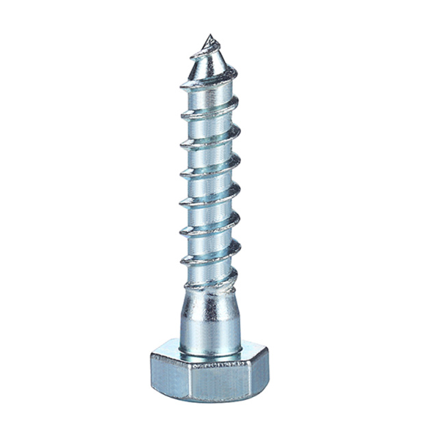 DIN 571 Hex Head Wood Screw M8x130 Q195 Carbon Steel