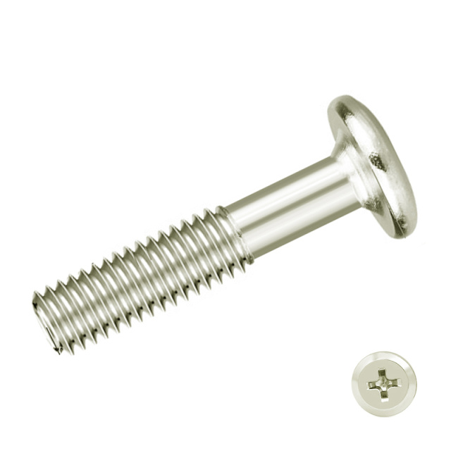Cross Recess Machine Screw with Chamfered Edge M6x70 1022A Carbon Steel