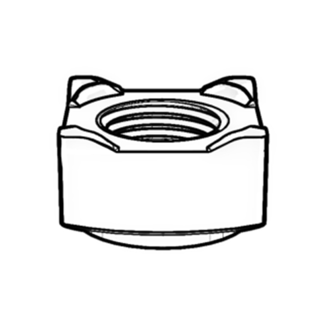 Square Weld Nut M4 Q195 Carbon Steel