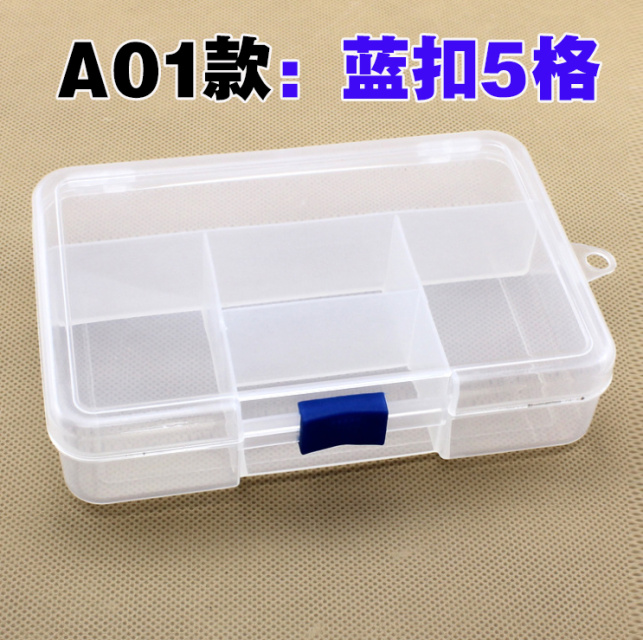 DB 13/T2250 Plastic Box A01: Blue Buckle 5 Compartments Unspecified