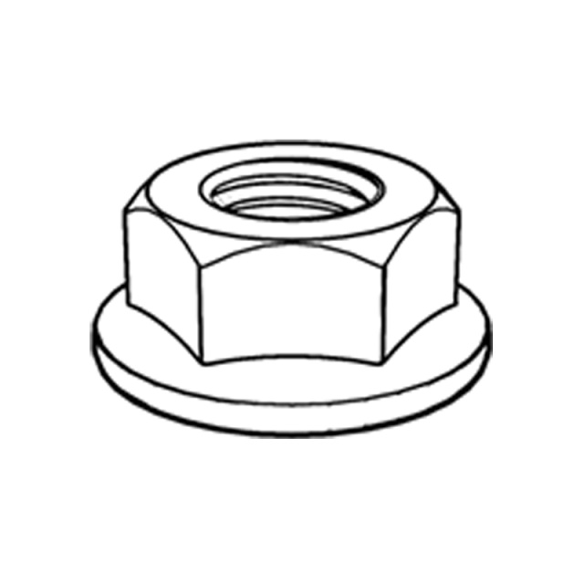 DIN 6923 Hex Flange Nut M3 304 Stainless Steel