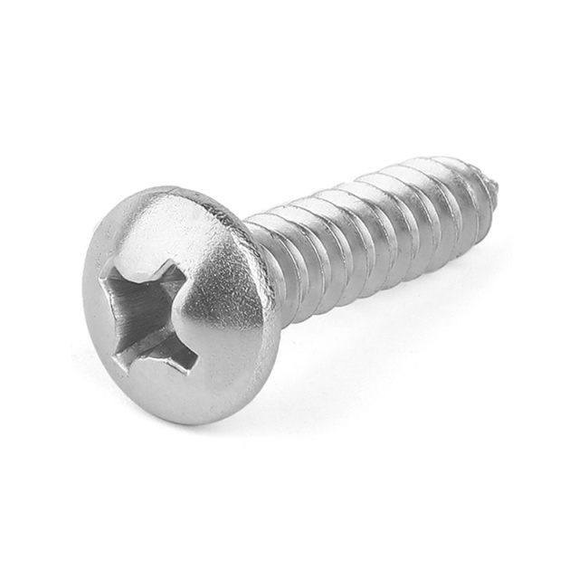 Cross Recess Pan Head Self-Tapping Screw M6x60 304 Stainless Steel