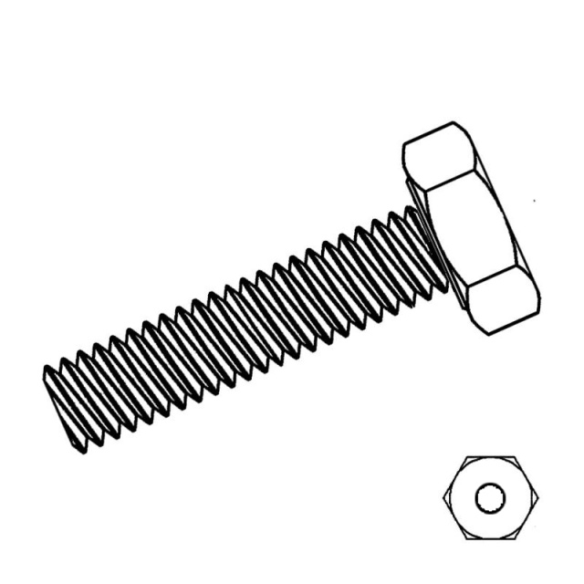 Hollow Hex Head M20x100 304 Stainless Steel