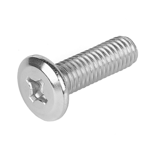 Cross Recess Machine Screw with Chamfered Edge M4x5 304 Stainless Steel