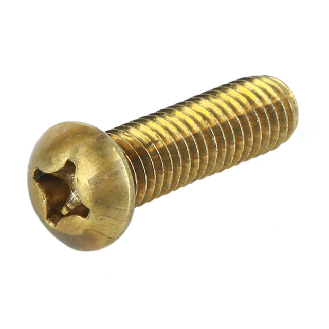 GB 818 Cross Recess Pan Head Screw Full Thread M2x12 H62 Brass