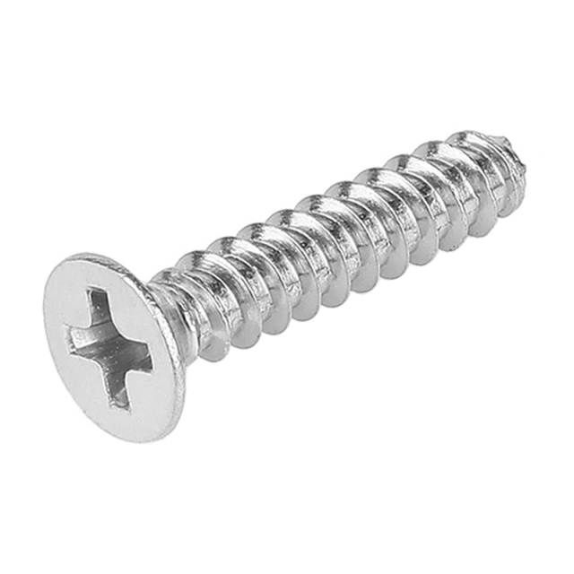 Cross Recess Countersunk Self-Tapping Screw (Flat End) M2.2x12 304 Stainless Steel