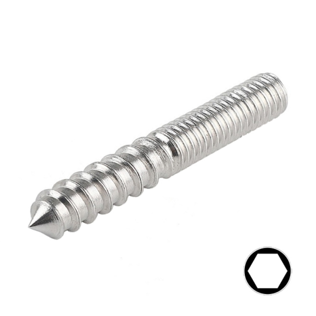 Double Ended Self-Tapping Screw M8x120 304 Stainless Steel