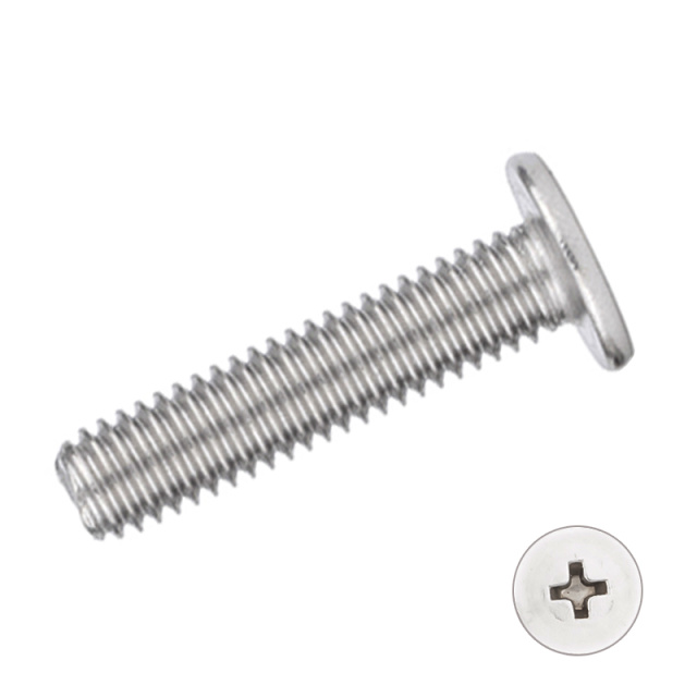Cross Recess Flat Head Screw (CM) M1.2x2 1010A Carbon Steel