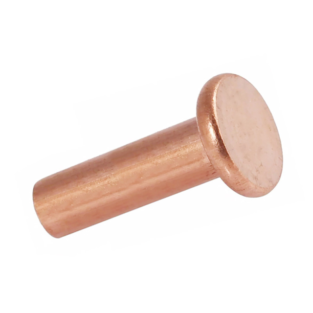 GB 109 Flat Head Rivet M1.5x8 T2 Copper