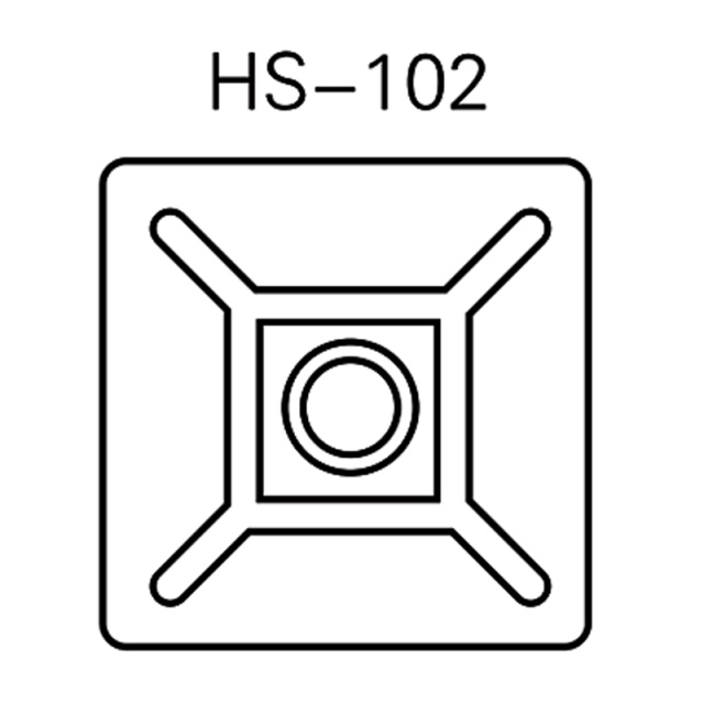 Adhesive Cable Mount HS-102 PA66 Nylon